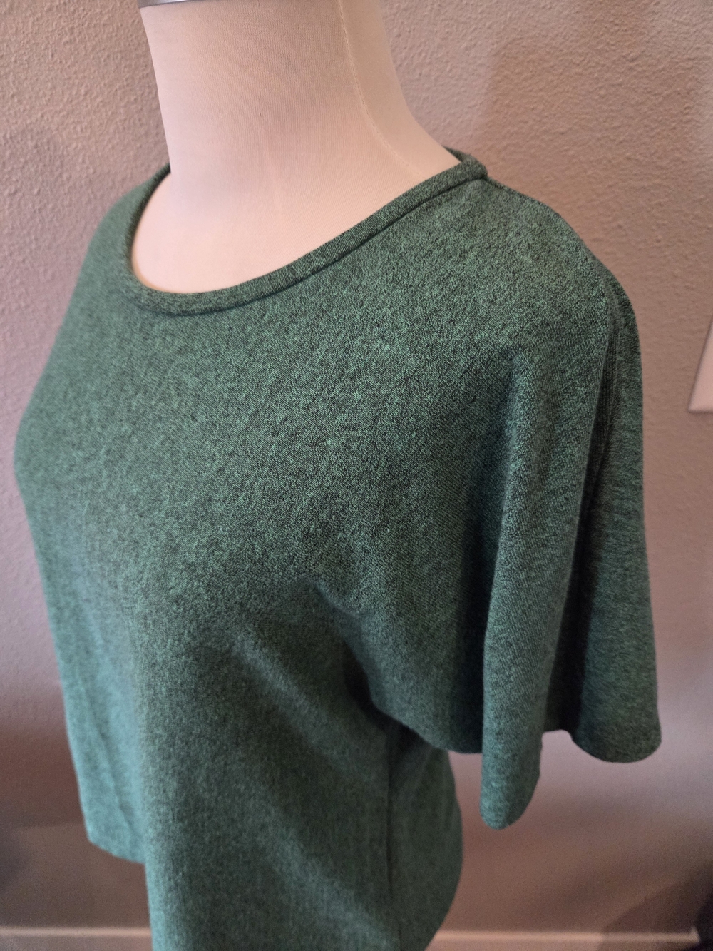 Vintage Green 60s 70s Short Sleeve Shirt